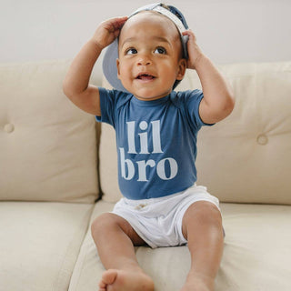 Lil Bro Short Sleeve Bodysuit - Pregnancy AnnouncementSweet WinkSize: 0-3M