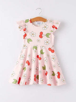 Charming Cherry Flower Dress for Little Ones Dress Rylee Faith Designs Size: 2