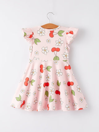 Charming Cherry Flower Dress for Little Ones Dress Rylee Faith Designs Size: 2