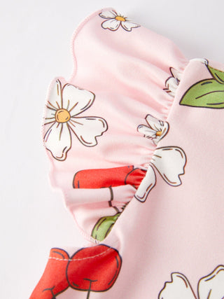 Charming Cherry Flower Dress for Little Ones Dress Rylee Faith Designs Size: 2