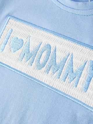 "I ❤ MOMMY" Embroidery Smocking Baby Boys Striped Shorts Set Outfit Rylee Faith Designs Size: 2