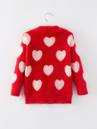 Valentine's Day Girls Pullover Sweater Top Rylee Faith Designs Size: 2