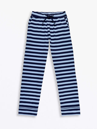 No Greater Love Blue Cotton Womens PJ Notch Collar Set Adult Women's Pajamas Holy Pals Size: XS