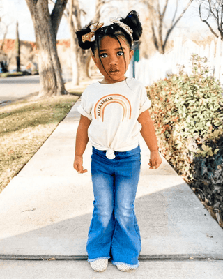 Sophie Denim Bell Bottoms - Dark WashBottomsBailey's BlossomsSize: 0-3months