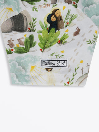 He Is Risen Cotton Short Sleeve Twirl Dress Dress Holy Pals Size: 02