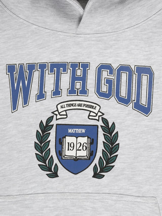 With God Cotton Fleece Hoodie Sweater Holy Pals Size: 02