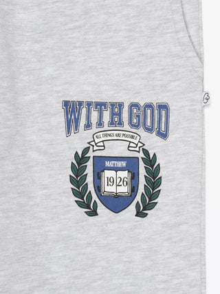 With God Cotton Fleece Jogger Jogger Holy Pals Size: 02