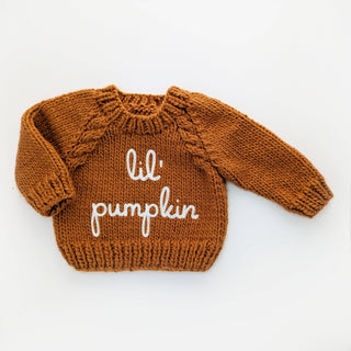 Lil' Pumpkin Sweater for Baby & Toddler Huggalugs Size: 0-6 months