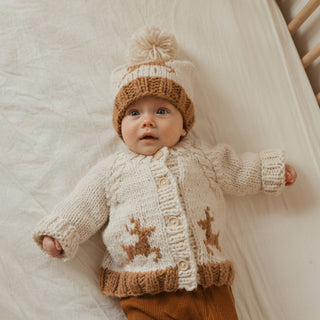 Oh Deer Cardigan Sweater Huggalugs Size: 0-6 months