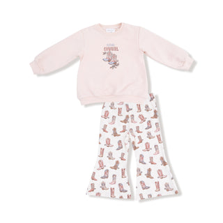 Oversize Sweatshirt and Baby Bell Set, Future Cowgirl 410S Angel Dear Size: 6-12M