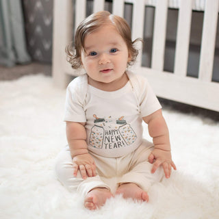 Graphic Bodysuit - Poppin Bottles bodysuits Finn + Emma Color: Default Size: 0-3M