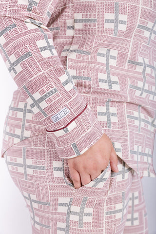 Prophecy Plaid Womens Notch Collar PJ Set Cotton Adult Women's Pajamas Holy Pals Size: XS