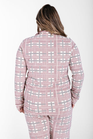 Prophecy Plaid Womens Notch Collar PJ Set Cotton Adult Women's Pajamas Holy Pals Size: XS