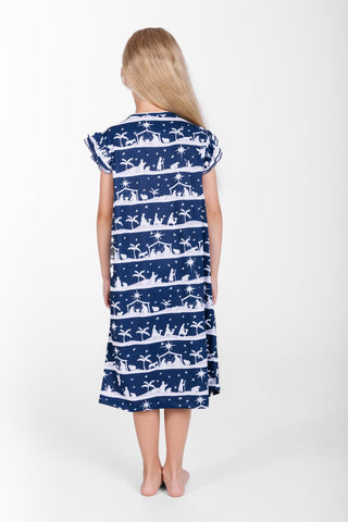 Starry Night PJ Girls Nightgown Polyester Nightgown Holy Pals Size: 2-3