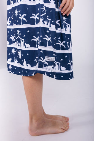 Starry Night PJ Girls Nightgown Polyester Nightgown Holy Pals Size: 2-3