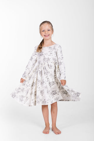 O Little Town of Bethlehem Twirl Dress Cotton Dresses Holy Pals Size: 02