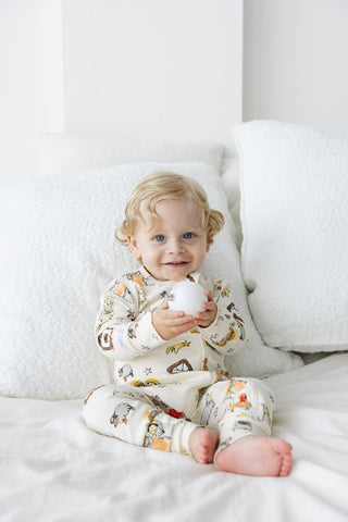 Away in a Manger PJ Footless Onesie Cotton Onesie Holy Pals Size: 00-03M