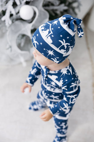 Starry Night Knotted Hat Cotton Accessories Holy Pals Size: NB-03M