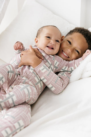 Prophecy Plaid Footed Onesie Cotton Onesie Holy Pals Size: 00-03M