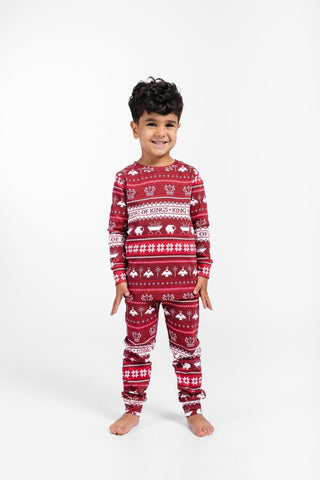 King of Kings Ruby Red PJ Long Sleeve Set Cotton Two Piece Holy Pals Size: 02