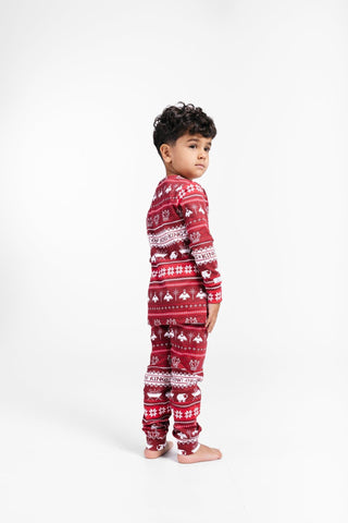 King of Kings Ruby Red PJ Long Sleeve Set Cotton Two Piece Holy Pals Size: 02