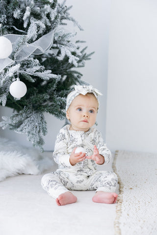 O Little Town of Bethlehem Footless Onesie PJ Cotton Onesie Holy Pals Size: 00-03M