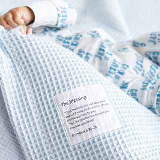 The Blessing Blanket Organic CottonBlanketHoly PalsColor: Ivory