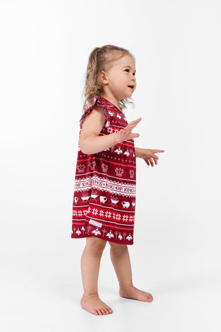 King of Kings Ruby Red PJ Girls Nightgown Polyester Nightgown Holy Pals Size: 2-3