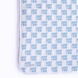 Jesus Is King Blue Blanket BambooBlanketHoly PalsSize: Baby