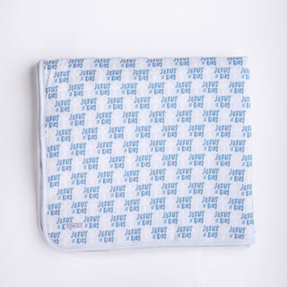 Jesus Is King Blue Blanket BambooBlanketHoly PalsSize: Baby
