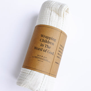 The Blessing Blanket Organic CottonBlanketHoly PalsColor: Ivory