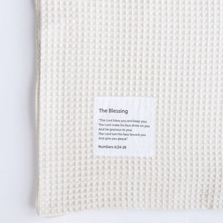 The Blessing Blanket Organic CottonBlanketHoly PalsColor: Ivory