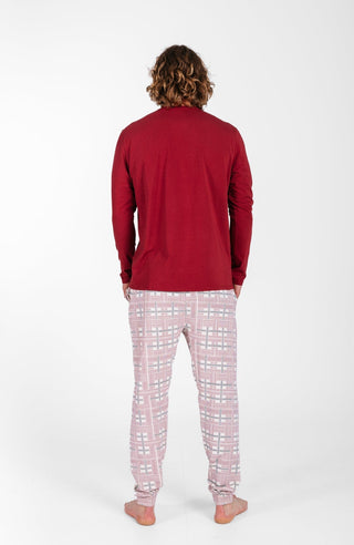 Prophecy Plaid Mens PJ Set Cotton Adult Men's Pajamas Holy Pals Size: XS