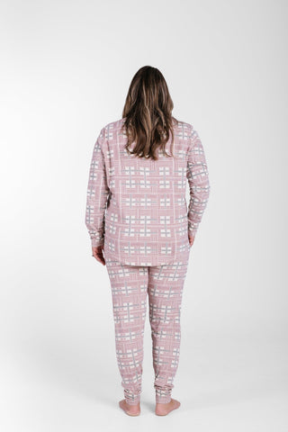 Prophecy Plaid Womens Jogger PJ Set Cotton Adult Women's Pajamas Holy Pals Size: XS