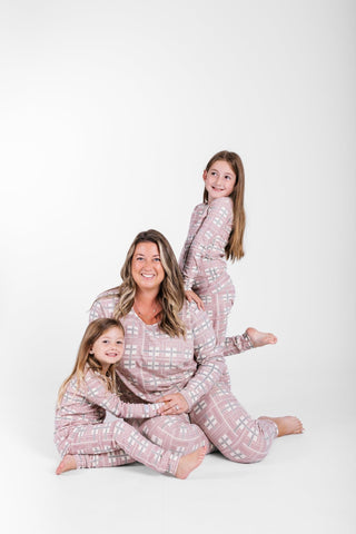 Prophecy Plaid Womens Jogger PJ Set Cotton Adult Women's Pajamas Holy Pals Size: XS