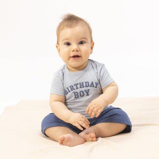 Short Sleeve Crew Neck Tee - Birthday 485 Angel Dear Size: 6-12M