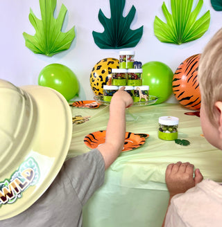 Party Animals | Wild Animals | Zoo Play Dough Party Favors Sensory Activity Bin Playful Little Minds Select Desired Quantity of Jars: 8 I would like: Generic Birthday Label That Matches Theme
