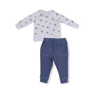 Raglan Sweatshirt and Jogger Set - Football Field Goal 493 Angel Dear Size: 6-12M
