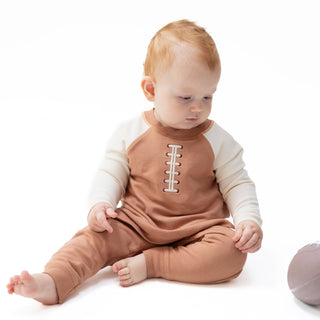 Raglan Sweatshirt And Jogger Set - Football Laces Angel Dear