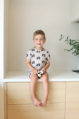 Bamboo Short Set | Monster TruckShort Setforever french babySize: 2/3 Years