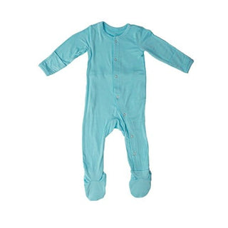 Bamboo Footie with Snaps - Adventure Blue Kozi & Co.