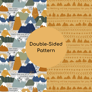 Faith Moves Mountains Luxury Double Sided Muslin Blanket The Little Rose Shop