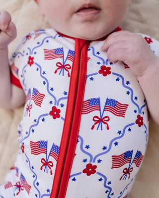 Bamboo Shorty Romper | American Girl LUCKY PANDA KIDS