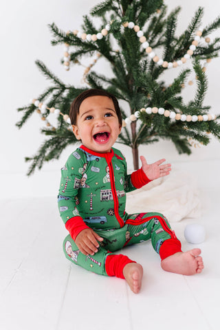 Cozy with the Classics Bamboo Convertible Footie Romper - PRE-ORDER Kiki + Lulu Size: 0-3 Months