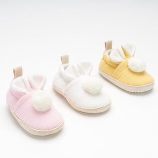 Bunny Ears Baby Booties Shoe Honey and Hive Color: White Shoe size: 3