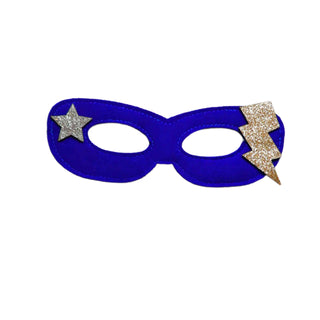 Bailey and Ava Superhero Mask and Cuff Set - Blue & Silver | Baby Riddle