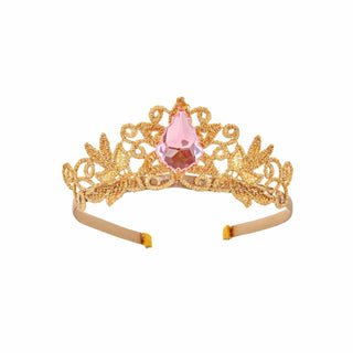 Bailey and Ava Heart of Gold Princess Crown - Pink | Baby Riddle
