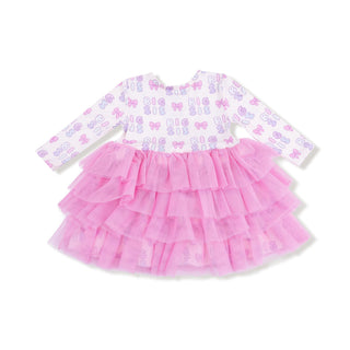 Long Sleeve Layered Tulle Dress - Big Sis 565 Angel Dear Size: 2T