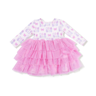 Long Sleeve Layered Tulle Dress - Big Sis 565 Angel Dear Size: 2T