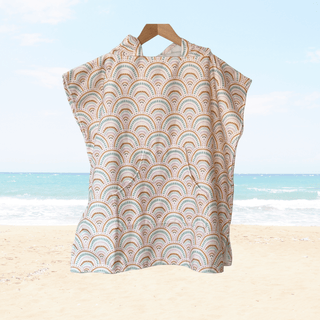 Boho Rainbows Toddler & Kids Hooded Towel Pool Poncho Sweet P Baby Co.